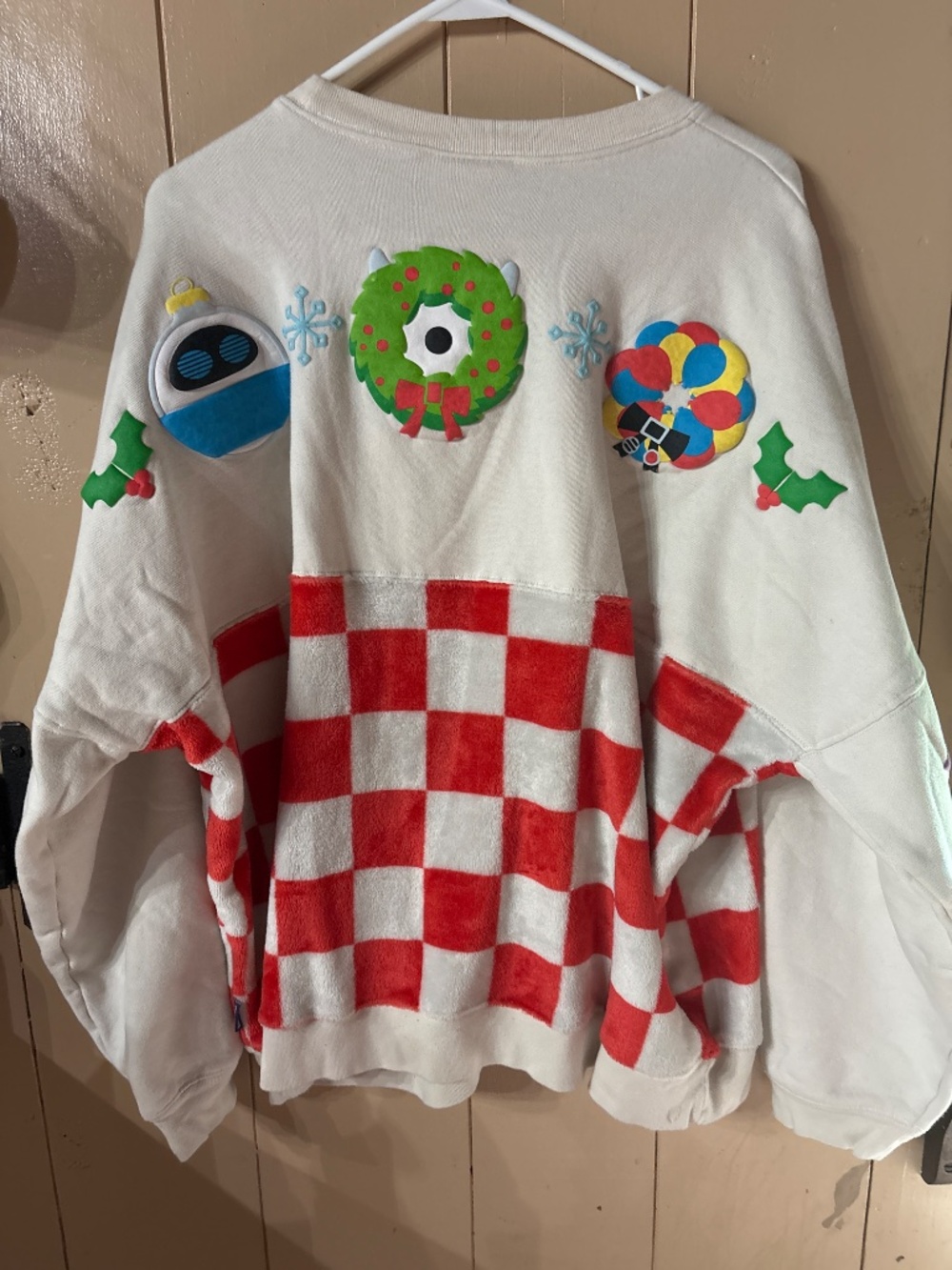 Disney Pixar Holiday Checker Christmas Spirit Jersey from the 2022 holiday XXL - Picture 5 of 5